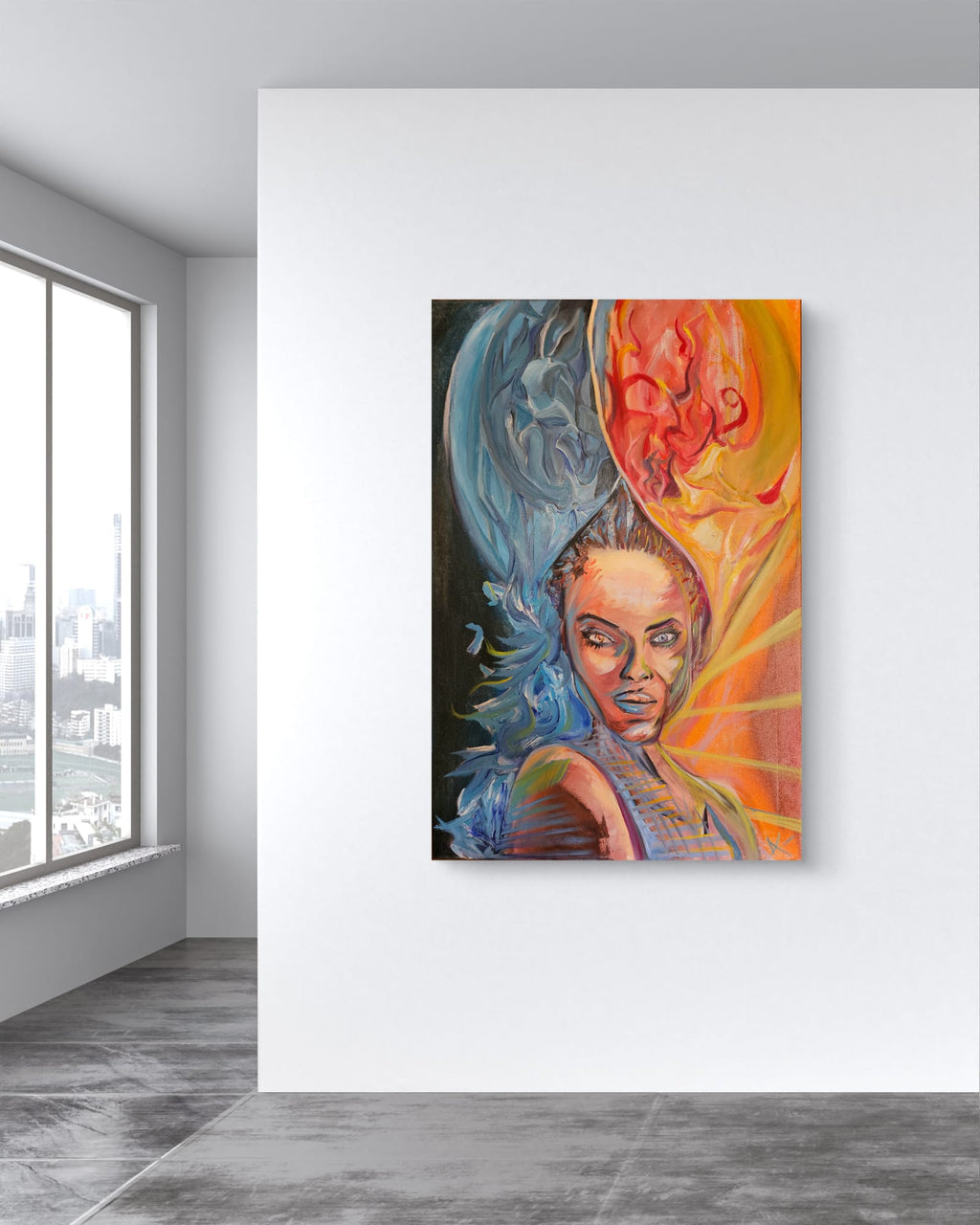 Dualidad ardiente 60x90 (Óleo)