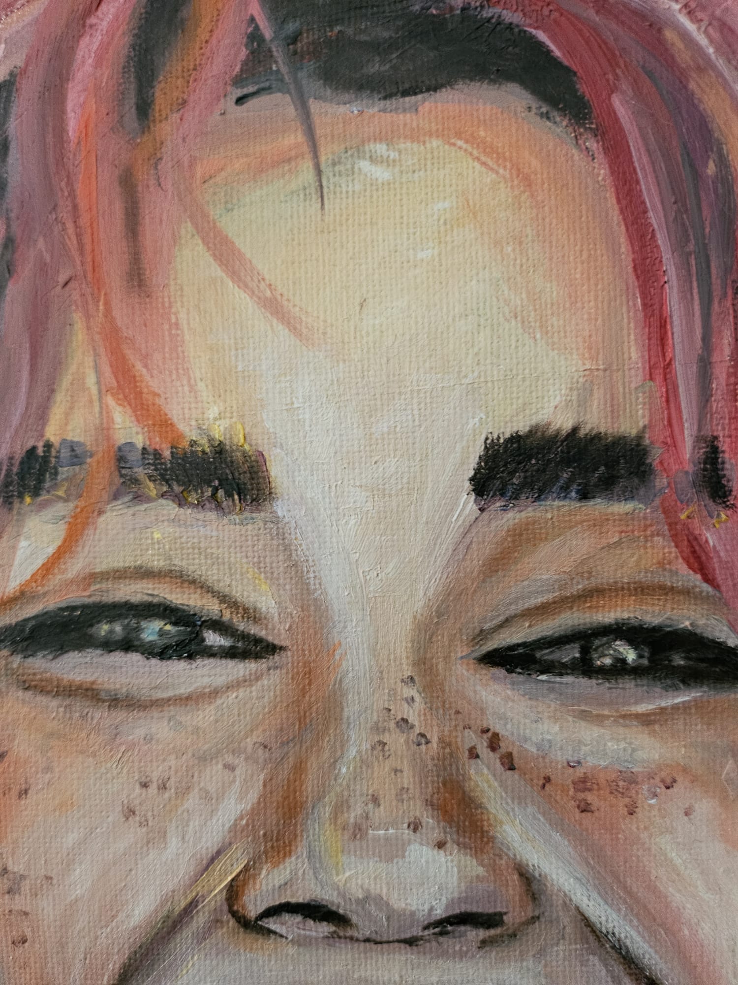 Sonrisa contagiosa 30X40 (Óleo)