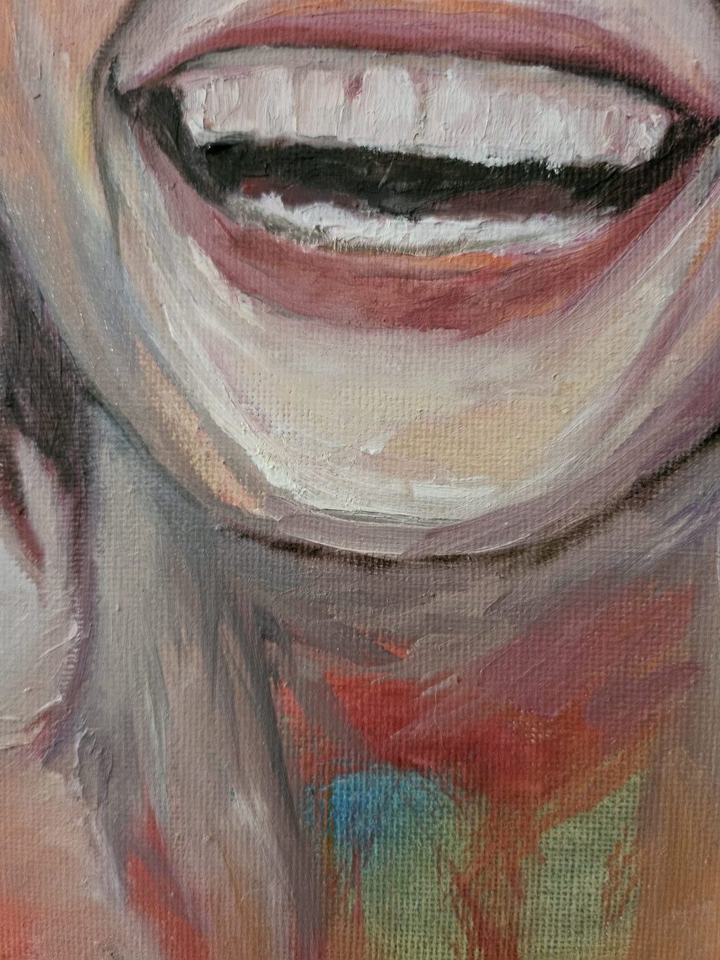Sonrisa contagiosa 30X40 (Óleo)