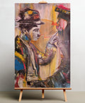 Charles Chaplin 60X90 (Óleo)