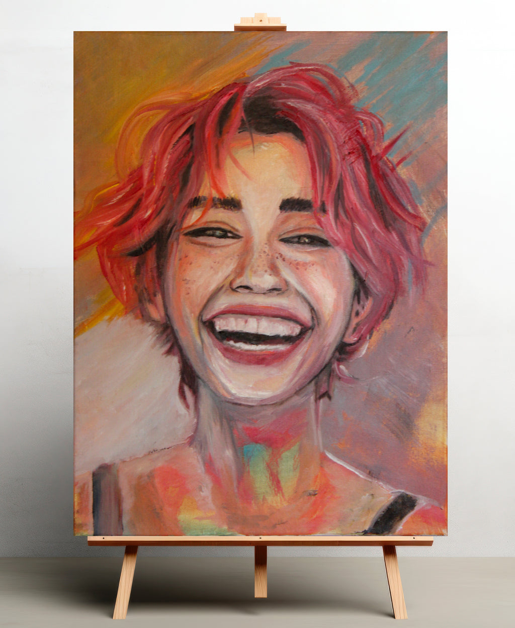 Sonrisa contagiosa 30X40 (Óleo)