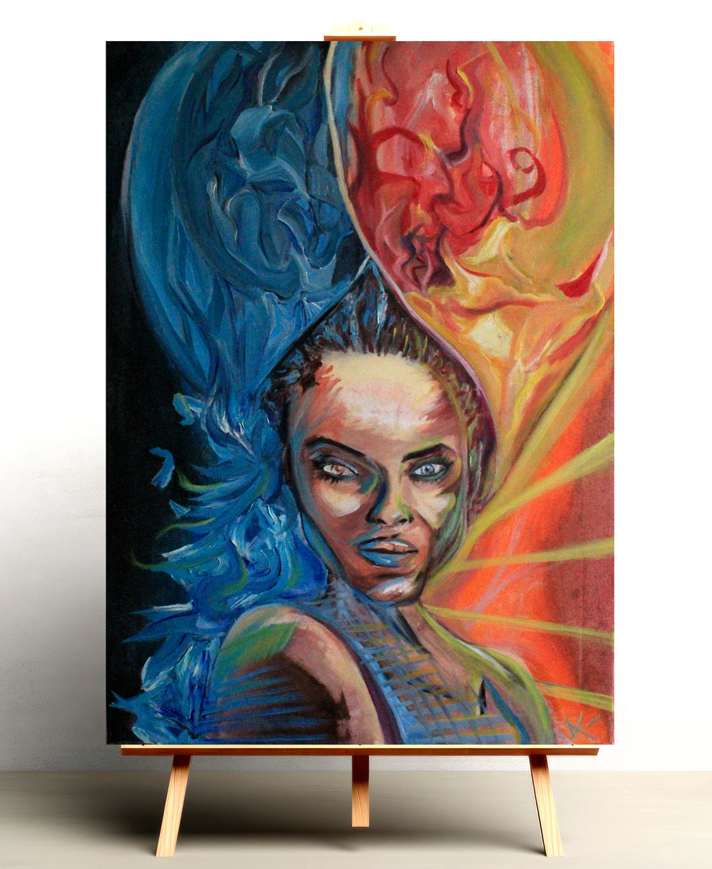 Dualidad ardiente 60x90 (Óleo)